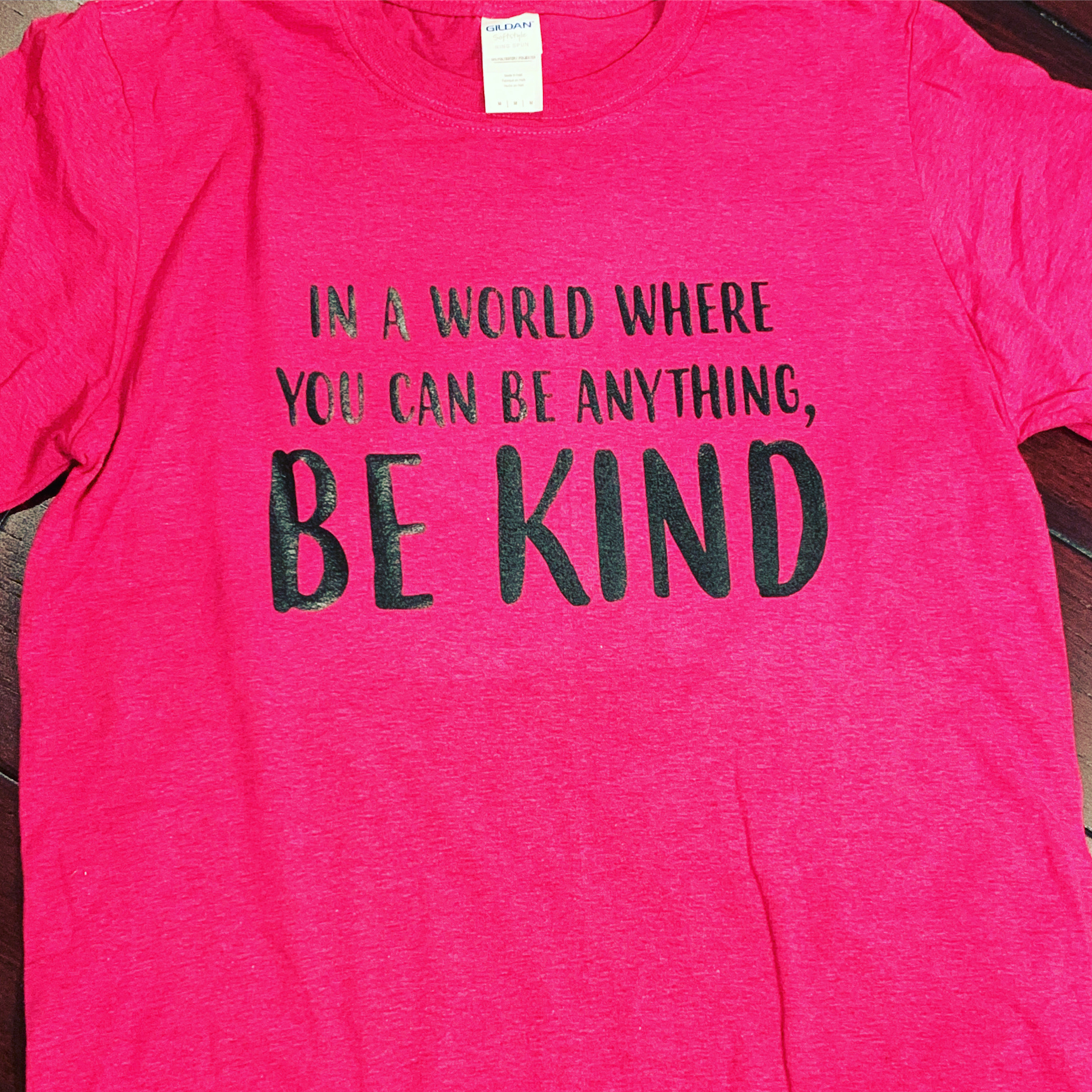 Be Kind Pink Shirt by Pulp Creations MD
